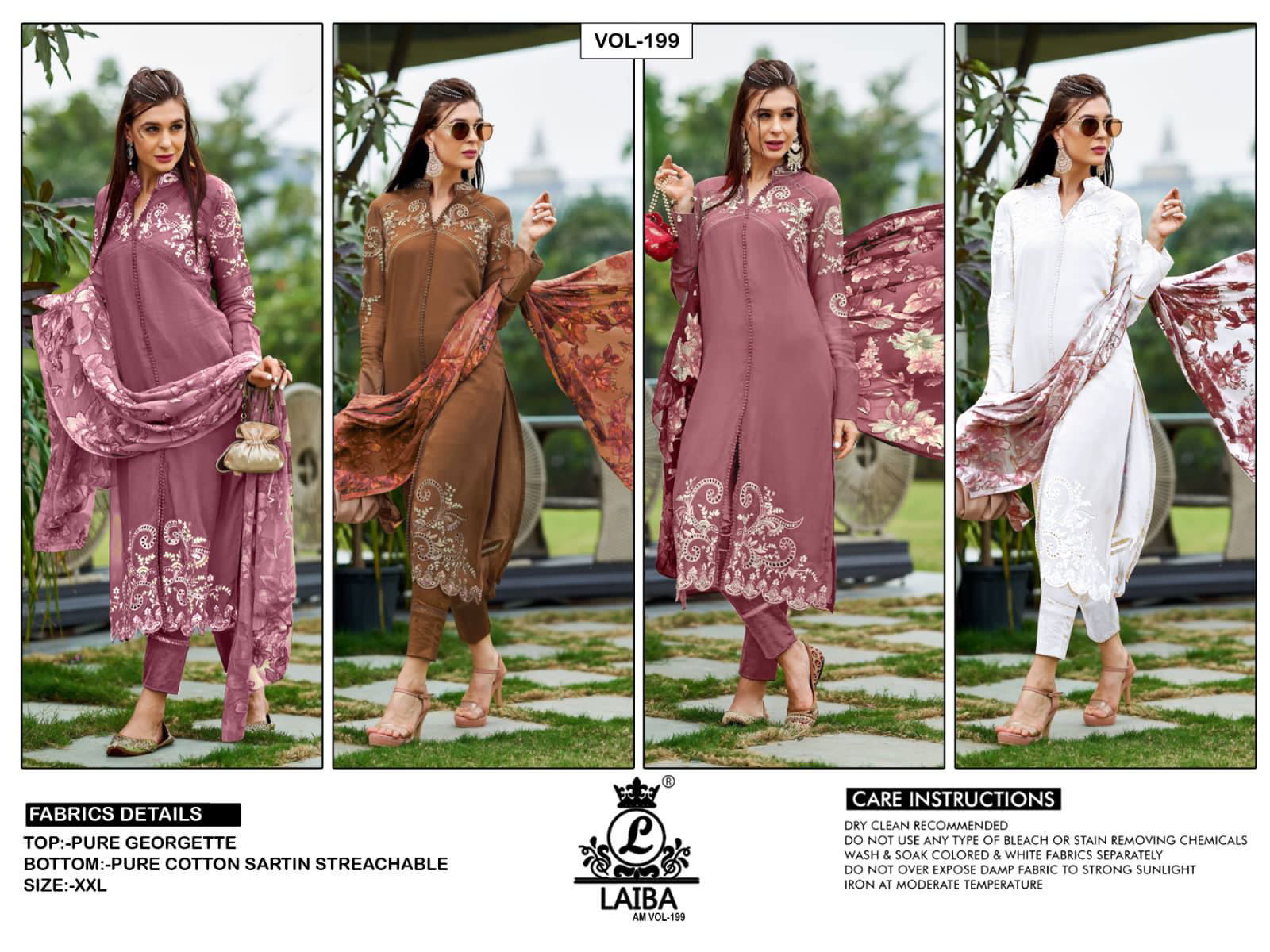 Laiba Am Vol 199 Pakistani Readymade Catalog
